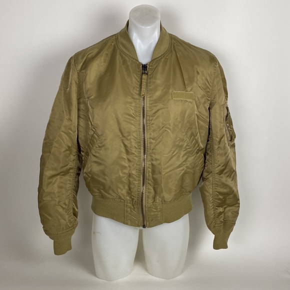 Faconnable Air Flight Bomber Jacket Size L Made In USA